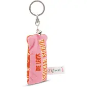 Nici Sleutelhanger Mini Pluche Kussen Mensen Kijken Al 8cm met bel