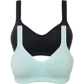 Bonprix T-shirt bh zonder beugels met katoen (set van 2) 100