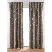 Bonprix Verduisterend gordijn met glanzende print (1 stuk) maat H/B: 245/130 cm