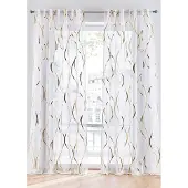 Bonprix Gordijn met glanzende print en verborgen lussen, ook in extra lang (1 stuk) maat H/B: 225/140 cm