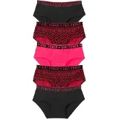 Bonprix Meisjes hipster met katoen (set van 5) maat 176/182