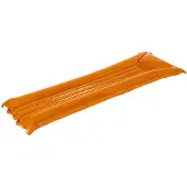 Sans marque Opblaasbaar Luchtbed Voor Zwembad - 174 x 56 x 18 cm - Oranje - PVC Waterluchtbed - Opblaasbare Matras Voor Strand, Zwembad en Vakantie - Geribbeld Ligoppervlak [56444C]