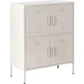Beliani HOLBECK - Kantoorkast - Lichtbeige - IJzer