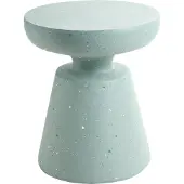 Beliani MINCIO - Bijzettafel - Groen/Terrazzo - Lichtbeton