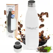 Odelo Thermos Fles 1L Wit Roestvrij Staal - Houdt Dranken Warm/Koud