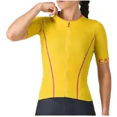 Castelli - Women's Anima Flow Jersey - Fietsshirt M, geel