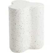 Beliani TELLARO - Bijzettafel - Wit/Terrazzo effect - Magnesiumoxide