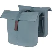 Basil City - Dubbele fietstas MIK - 28-32 Liter - Waterafstotend - Reflectiedetails - Graphite blue