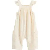 Next Rompertje/body lichtbeige / groen / rosa