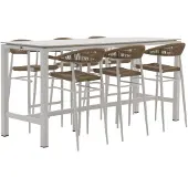 Manifesto furniture + 10% kassakorting | Manifesto Belpasso/Trecenta 225cm barset 7-delig stapelbaar