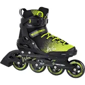 Tempish Wox 84 Skeelers Volwassenen - 4x84mm Wielen - Fitness Inline Skates - Zwart Groen - Maat 38
