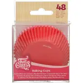 Funcakes Baking Cups - Roze, Rood - 48 Stuks - Cupcake Vormpjes Papier