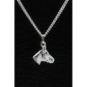 MOOYE ® - Collectie Zilveren Paardenhoofd ketting hanger - middel