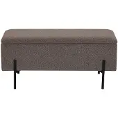 House Nordic Bankje Watford bouclé met opbergruimte | chenille bruin 95x43x36.5 cm bankjes | NADUVI
