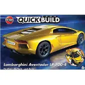 Airfix Modelbouwpakket Auto - J6026 QUICKBUILD Lamborghini Aventador - Geel Plastic - - Modelbouw
