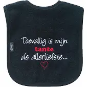 Funnies Zwarte slab met "Toevallig is mijn tante de allerliefste"