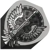 Harrows Quadro Dartboard Silver - Dart Flights