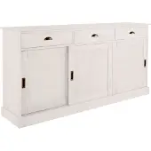 Loft 24 Harry-Dressoir - 3-deuren 3-laden - Wit Lak