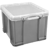 Really Useful Box 35 liter transparant gerookt