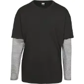 Urban Classics Shirt zwart / wit