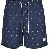 Urban Classics Zwemshorts marine / wit