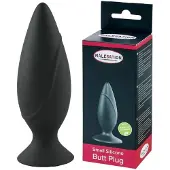 Malesation Siliconen Butt Plug Large - Zwart