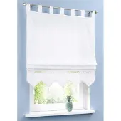Bonprix Vouwgordijn met gehaakte rand maat h/b: 140/80 cm