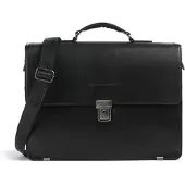 The Chesterfield Brand Salvatore Aktetas Messenger Leer 42 cm Laptop compartiment zwart