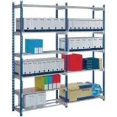 PaperFlow Schapuitbreiding 5 Staal 1000 x 340 x 2000 mm Blauw
