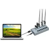 ITEC USB 3.0 Charging HUB 7 Port U3CHARGEHUB7 USB-hub 7 poorten USB-A USB 3.0 5 GBit/s Grijs