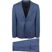 Suitable Toulon Kostuum Wol Blauw