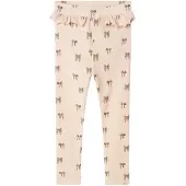 Lil´ Atelier Leggings 'NMFGavo' mokka / rosa