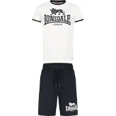 Lonsdale Joggingpak ' MAIST ' zwart / wit
