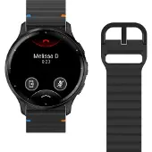 Just in Case Siliconen Bandje Zwart voor Garmin Venu 3 / 4 45mm