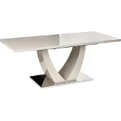 Beliani MERRAN - Uitschuifbare eettafel - Lichtbeige - MDF