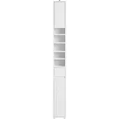 SoBuy BZR160-W Hoge badkamerkast wit 20x180x20 cm