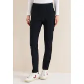 Cecil Dames Broeken met een casual pasvorm - Blauw - L