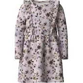 Name It Mini Jurk grijs / sering / rosa