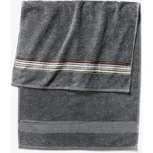 Bonprix Handdoek met gestreepte details Handdoeken 50/100 cm (set van 2)