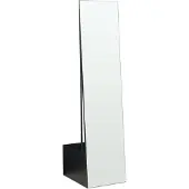 En.casa Garderobespiegel Saden met kledingrek 165x40x51 cm zwart []
