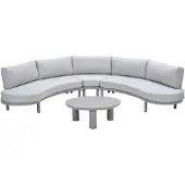 Garden Impressions Mallorca loungeset 4-delig - taupe