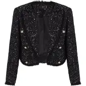 Faina Blazers zwart gemêleerd