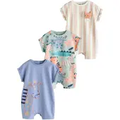 Next Rompertje/body nude / duifblauw / mintgroen / lichtoranje