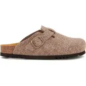 Scholl Klomp Women Fae New Felt Light Brown-Schoenmaat 36