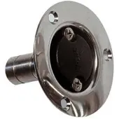 VETUS Airbleeding Nipple Round Straight Ss Zilver 16 mm