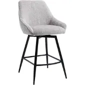 Tower Living Trino Barstoel - fabric Trenza 08 oyster (draaibaar)