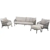 4 Seasons Outdoor Alicante stoel bank loungeset delig antraciet Taste 4SO