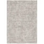 MUST Living vloerkleed La Belle rechthoekig viscose 170x240 cm - Lichtgrijs