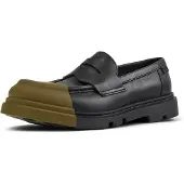 Camper Mocassins 'Junction' olijfgroen / black denim
