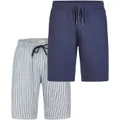 Phil&Co. Pyjamabroek 'Classic' blauw / donkerblauw / lichtgrijs